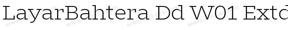 LayarBahtera Dd W01 Extd Light字体转换